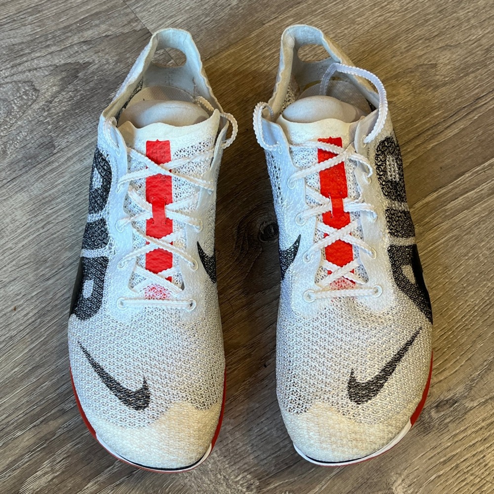Nike Air Zoom Victory More Uptempo Mens Track Spikes White Red DN6947-111 Sz 10 - Picture 2 of 10